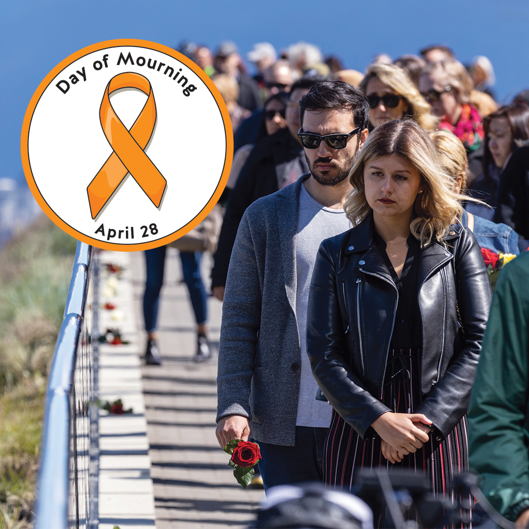 WorkSafeBC's tweet photo. To honour the lives lost to workplace injury or disease, download or order your decals and posters for #DayOfMourning. https://t.co/CBHOi2Cy9n https://t.co/qDTJ4Yzh1r