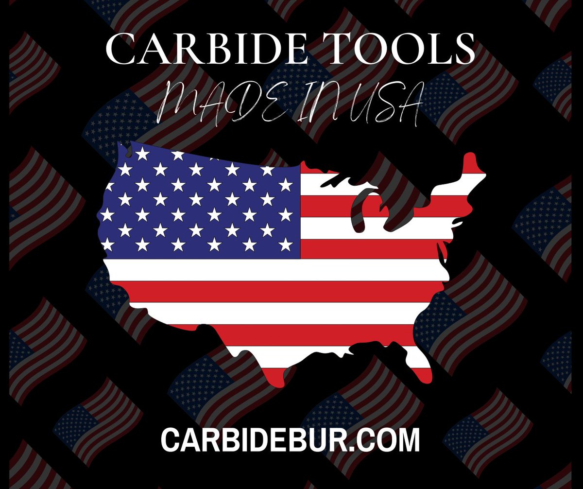 CarbideBur's tweet image. All our carbide bur tools are proudly made right here in the USA  #madeinusa #cuttingtools #usatools #americantools #americanmade