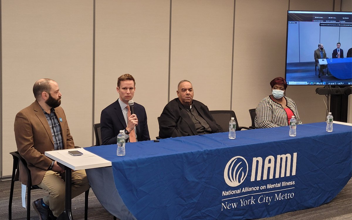 NAMINYCMetro's tweet photo. Thank you @ebottcher, Father Frank Black @mt_iaf, Board Members, & Advocacy Ambassadors for speaking at this morning's press conference!
๐ฃ๐Take the psych ER survey here: https://t.co/lcffWi60Re
#Advocacy #Community #MentalHealthMatters #PsychER https://t.co/3l1pKsDvsu