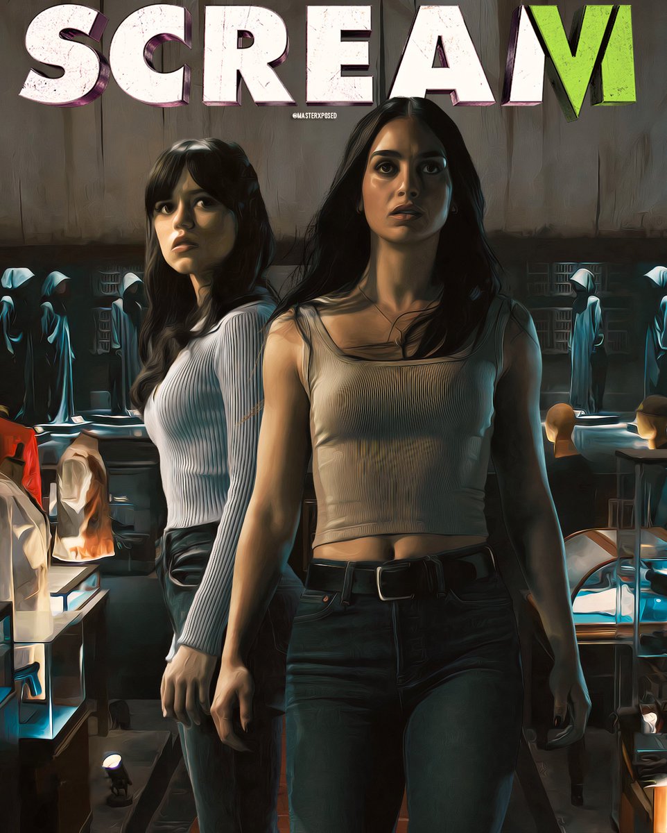 Decided to create one more poster for Scream 6! Featuring the leaked photoshoot. Hope y'all like! @slshers @Scream_Obsessed #Scream6 #ScreamVI #Ghostface #ScreamMovie #JennaOrtega #MelissaBarrera #Scream @ScreamWithRCS