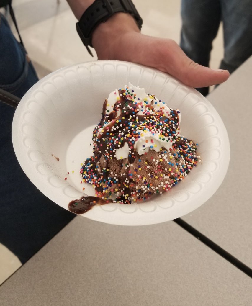 Outstanding attendance celebrated today with ICE CREAM!  Thank you to Landmark Bank for sponsoring our fun!! #ItsGoodToBeHere