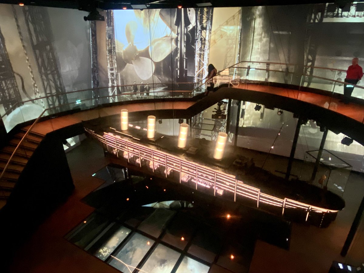 ConorHouston_'s tweet photo. Thank you @VisitBelfast for a special evening with your #AmbassadorCircle to mark the new exhibition gallery @TitanicBelfast 

Phenomenal meal, profound experience &amp; inspirational conversation between Robert Ballard (who found the Titanic) &amp; @wendytalksbizz https://t.co/BcWqIFQAyT