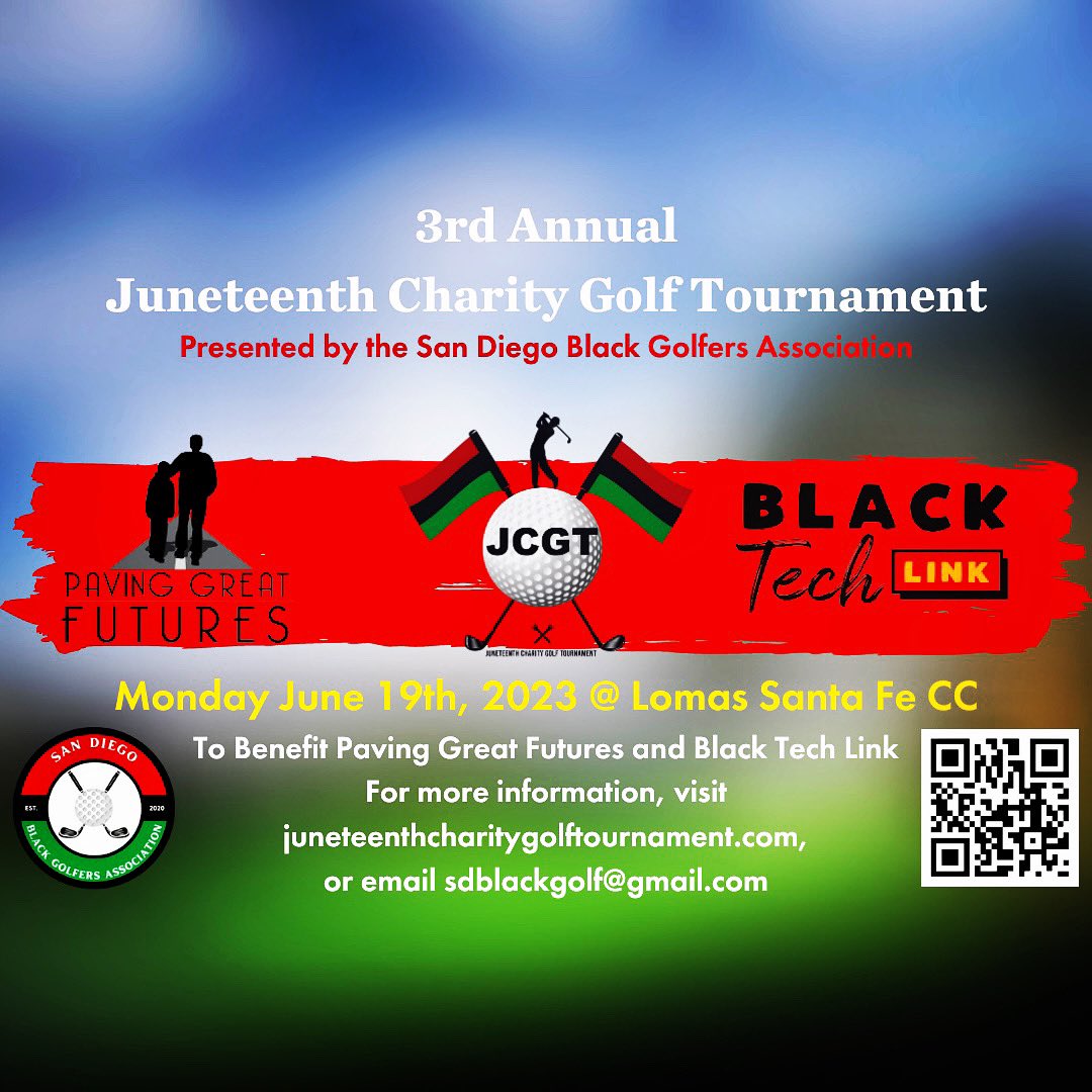 Juneteenth Charity Golf Tournament in SD. <a href="/LaJethroJenkins/">🦖 Black Big Lebowski 🦖</a> you got your foursome ready??

juneteenthcharitygolftournament.com