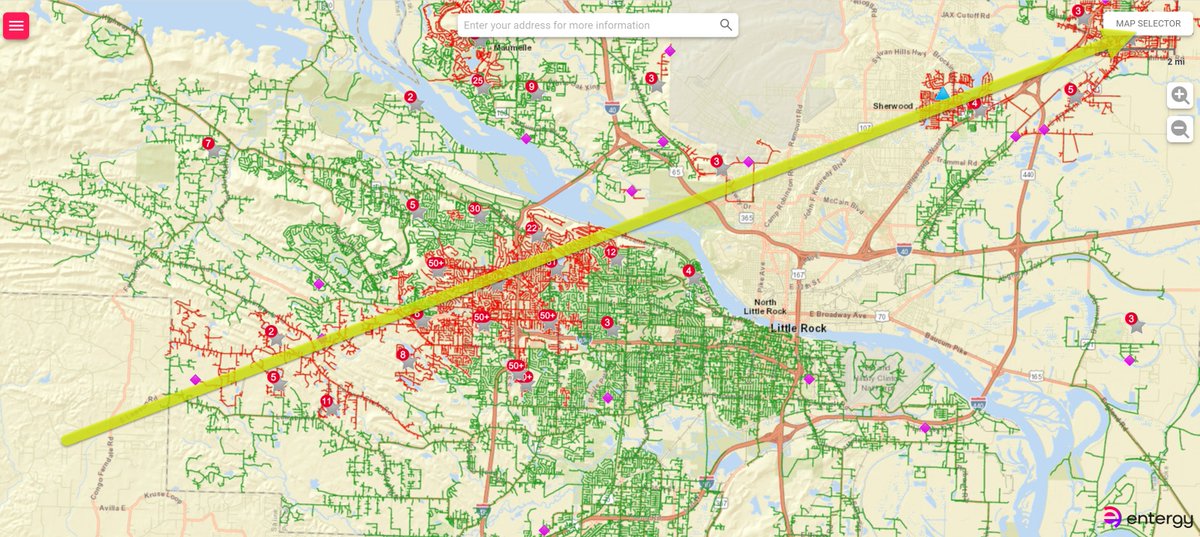 Little Rock Tornado 2024 Path Map - Agatha Lenora