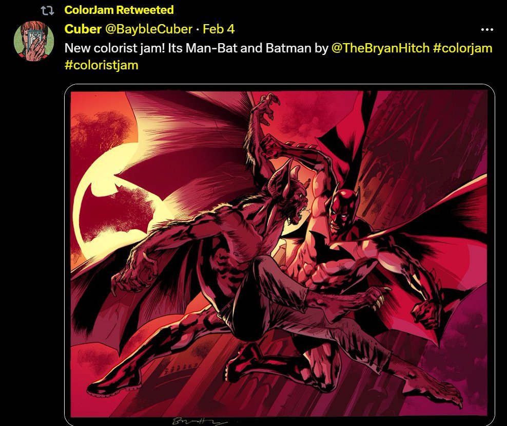 DeOutrora's tweet photo. @SoumiExigente @diogroao Tem duas collabs aqui no twitter, #coloristjam e a #colorjam , todo mes tem um desafio diferente, desenhistas completamente diferentes e vc ve como raramente os coloristas repetem a mesma ideia, tbm é um ponto interessante pra treinar https://t.co/bjNEMZACdM