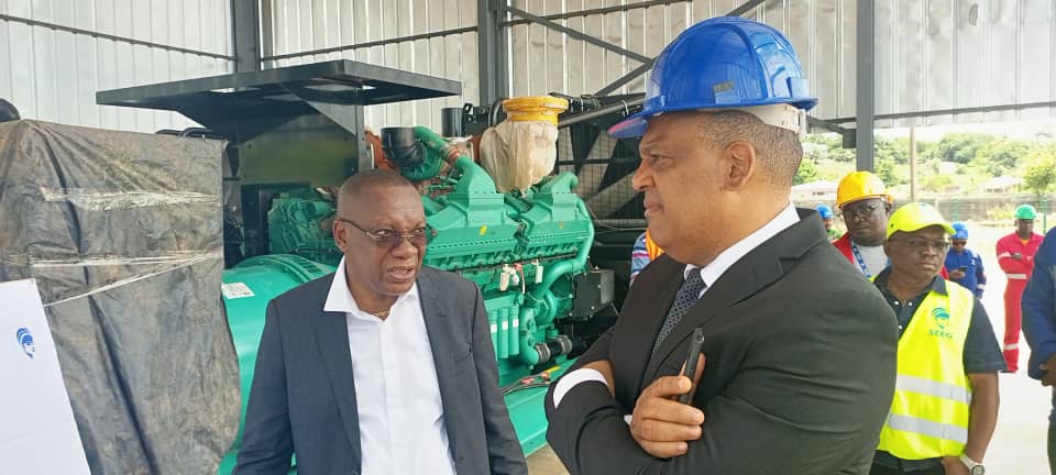 Visite de la centrale seeg de Koulamoutou.  Bientôt +4Mw