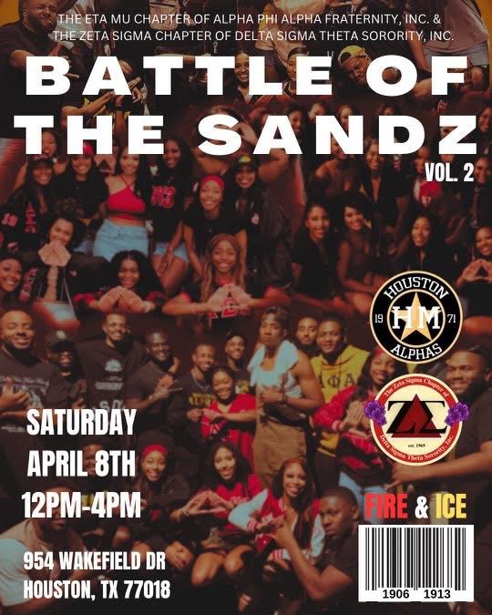 4/8: Battle of the Sandz 🏐
Sand Volleyball Tournament w/ <a href="/UH_Deltas/">UH Deltas</a>