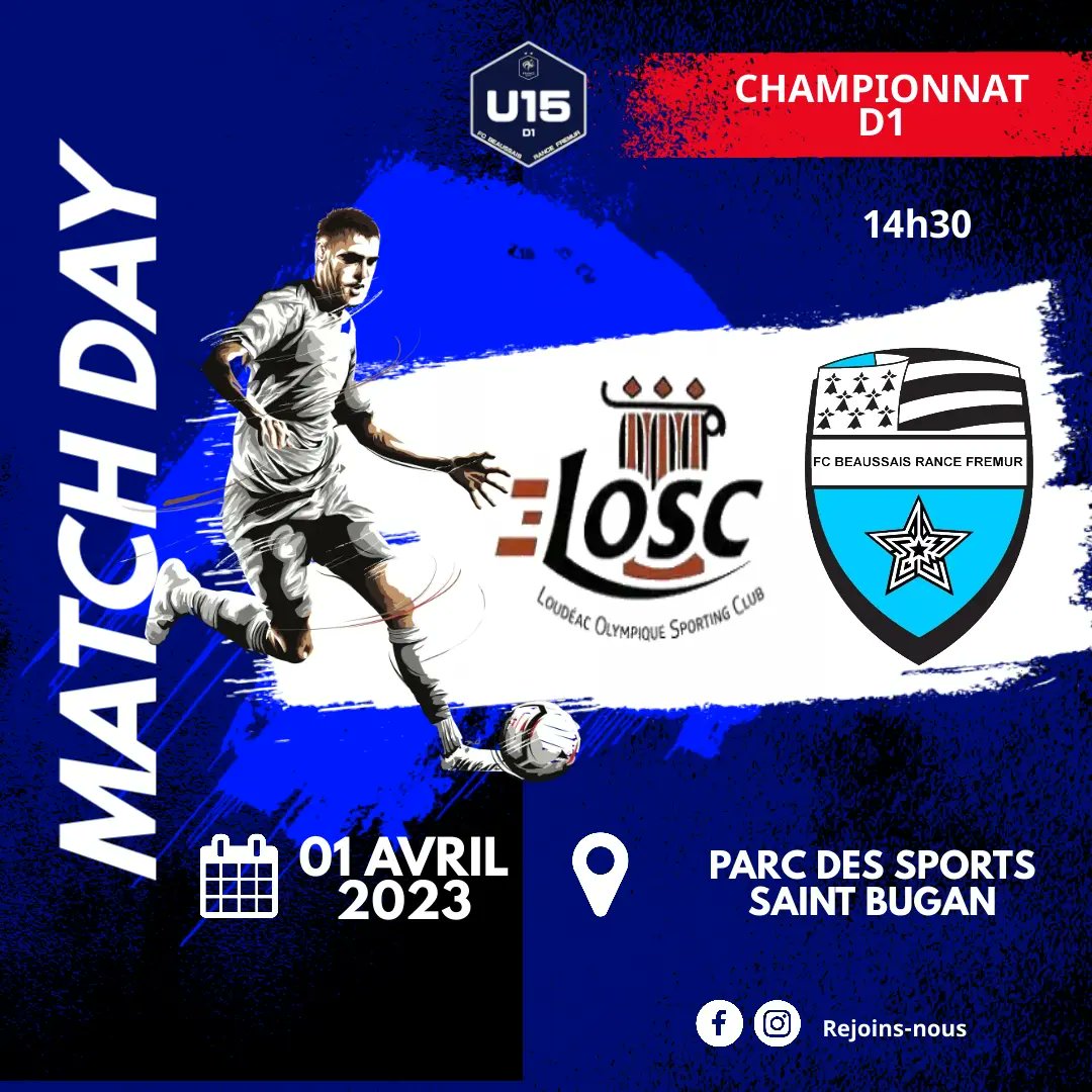 FCBeaussaisRF's tweet photo. Retrouvez le programme du Pôle animation et Pré-formation

U11 A 🆚 @dinanlehonfc 1
U11 B 🆚 Val d'Arguenon Fc
U11 C 🆚 @PAFC_22130 

Pôle Pré-formation
Coupe secteur 4 Tour 2 🆚 U13 A,B,C

U15 A 🆚 @LoudeacOSC 1 (reporté)
U15 B 🆚 Us Erquy 1 https://t.co/TJVL8jSzdd