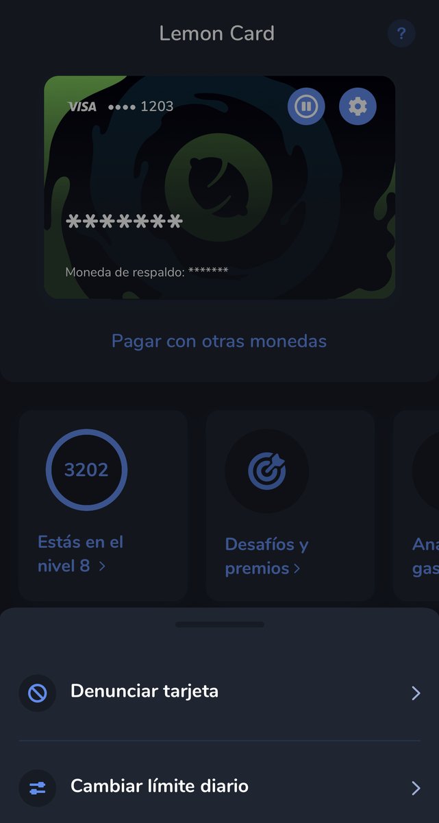 lemonapp_ar's tweet photo. Acá hay un punto muuuuy importante 👉 por día, en pesos, tenés por default un límite de $350.000 de compra con tu #LemonCard. Si querés más podés cambiarlo desde Tarjeta > Configuración ⚙️ Cambiar límite diario.
Puede llegar hasta $1.000.000 😮 https://t.co/Ijzqa05lPC