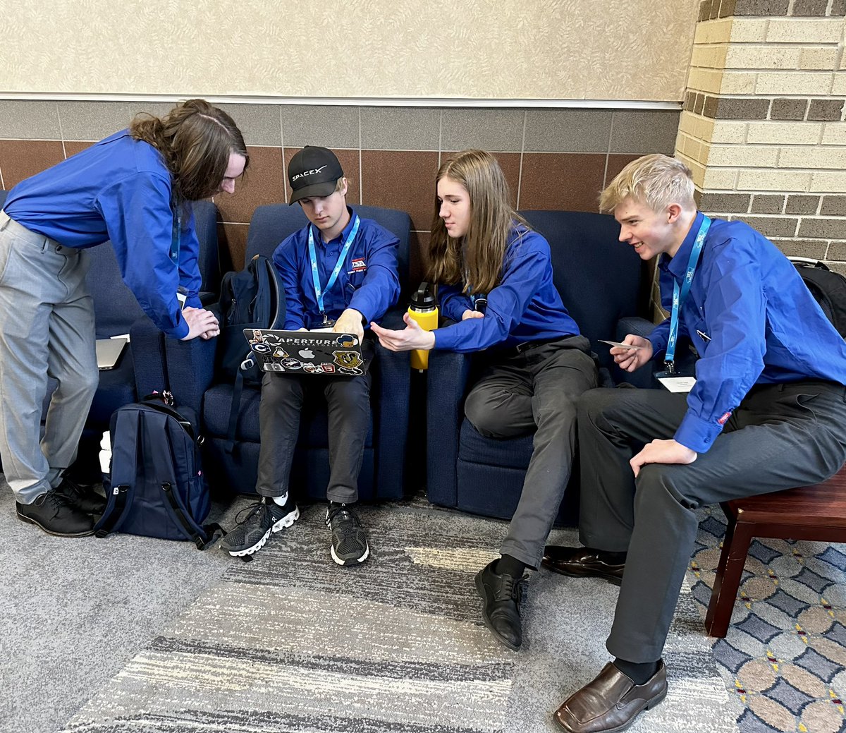 SMMHSEagles's tweet photo. #TnTSA Two days of competition has ended @TennesseeTSA State Leadership Conference. Awards ceremony is tomorrow morning. Good Luck, Eagles! ❤️🦅 #SMMHSsoars https://t.co/GrD09bzLmi