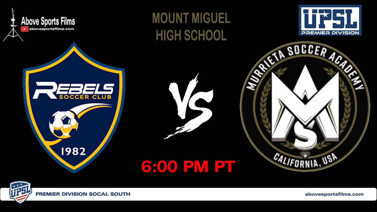 LIVE: youtube.com/live/0VLeKY8r1… <a href="/Rebelsscadult/">Rebels SC Adult</a> <a href="/MurrietaSoccer/">Murrieta Soccer Academy</a>