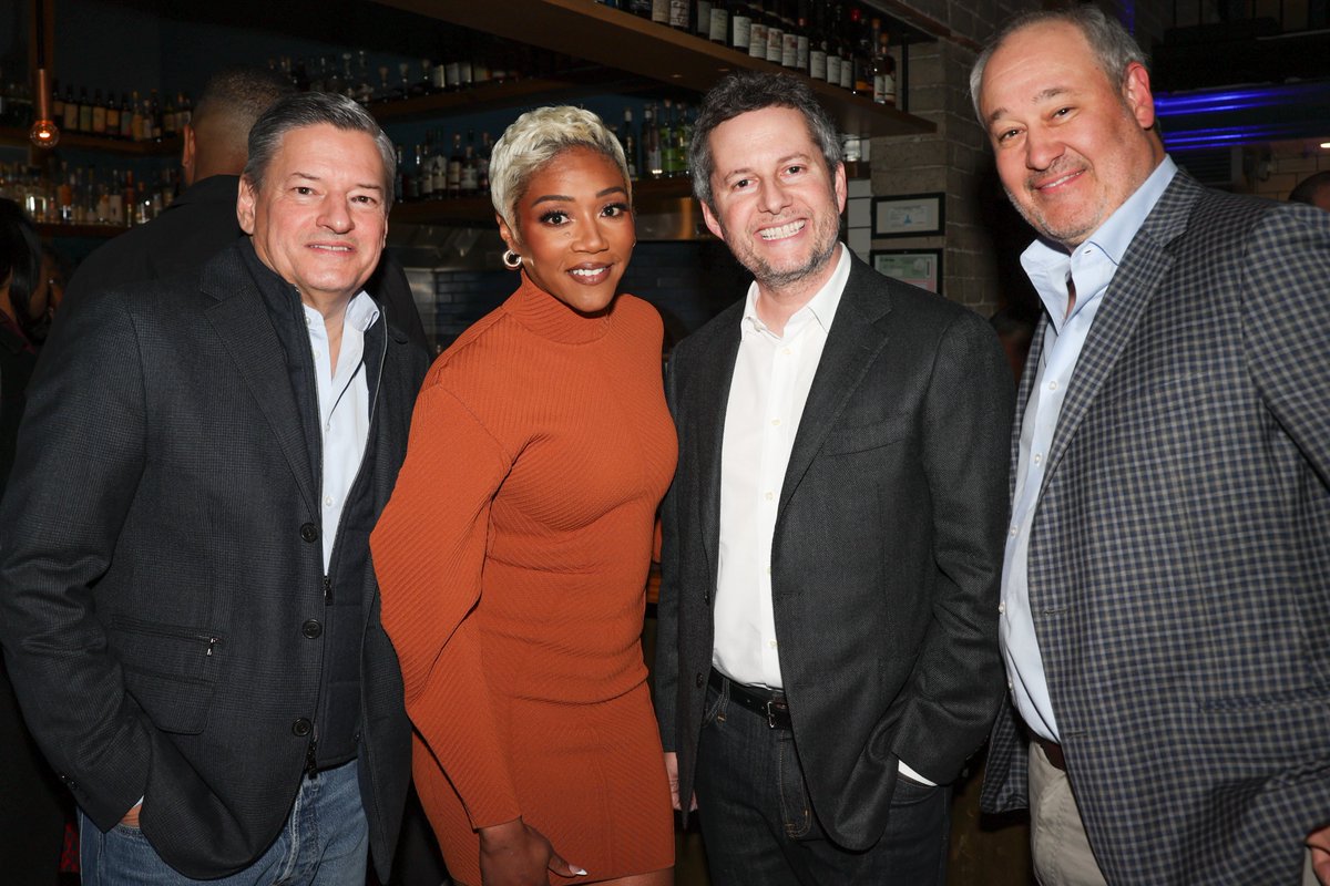 BloombergLive's tweet photo. Wednesday we were joined by @Netflix' Ted Sarandos, @TiffanyHaddish, @VanityFair's @natjarv, &amp; more for an intimate dinner in LA to launch #BloombergScreentime. Learn more about October's event on the future of media and entertainment here! 
https://t.co/2N2Vx60dqu https://t.co/gHaBtv9PKI