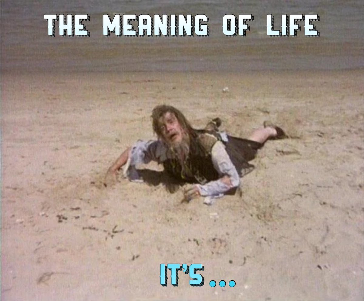 ArguingWMyself's tweet photo. Personally, I think the meaning of life It’s… https://t.co/WgWrk36tZW !
#FunFridayTrivia #movietrivia #trivia #MontyPythonsTheMeaningOfLife
#OTD #40thAnniversary https://t.co/zaqypJNUw8