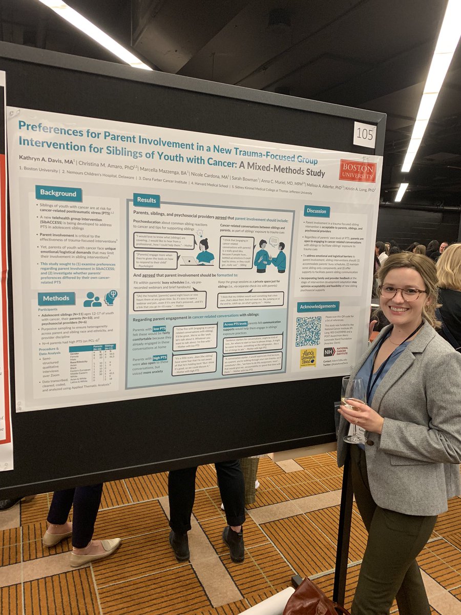 Ariel Blakey, M.A. (@arielblakey1) on Twitter photo Exciting work presented by <a href="/KatieAnneDavis/">Katie Davis</a> last night on telehealth support groups for siblings of youth with childhood cancer!
#SPPAC2023
#thisispedpsych Exciting work presented by <a href="/KatieAnneDavis/">Katie Davis</a> last night on telehealth support groups for siblings of youth with childhood cancer!
#SPPAC2023
#thisispedpsych