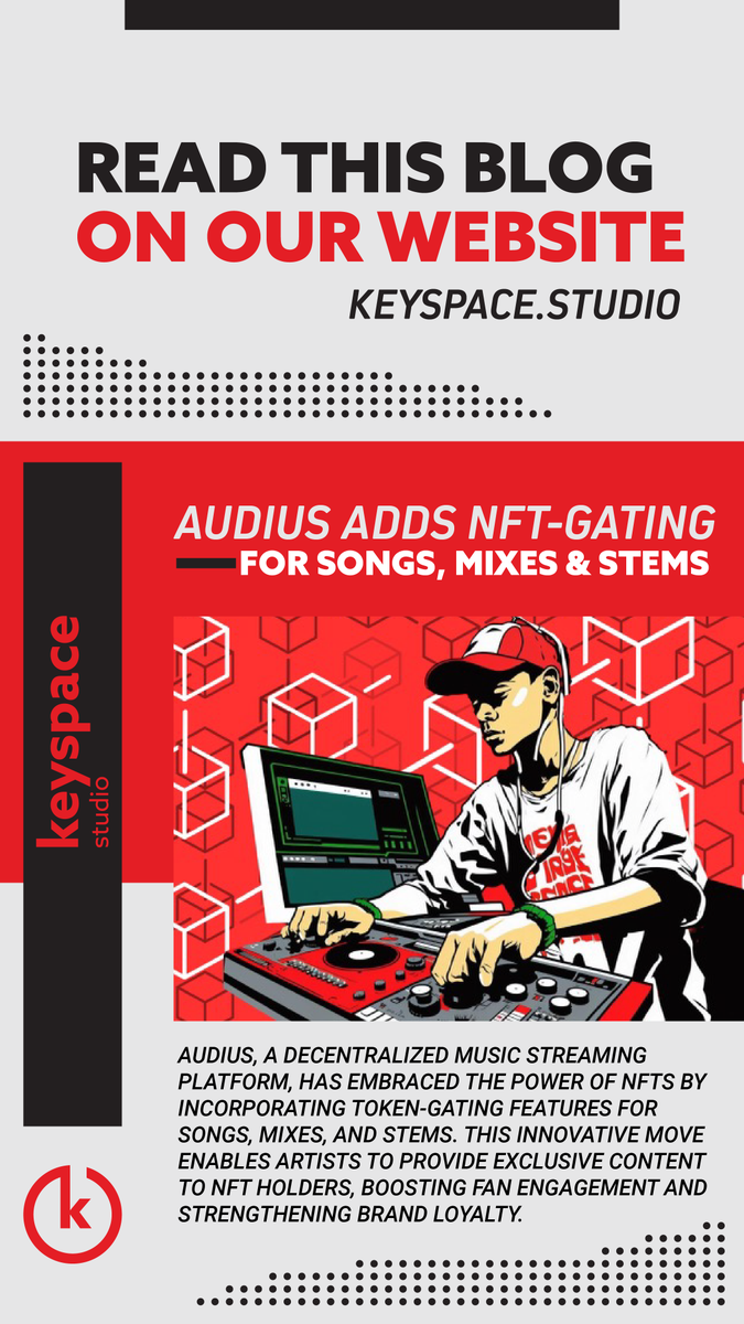 KeyspaceStudio's tweet photo. 🤘Create encore-worthy experiences with the help of #NFTs and Token-gating.

[click images to expand] https://t.co/JpAzfj9RYa