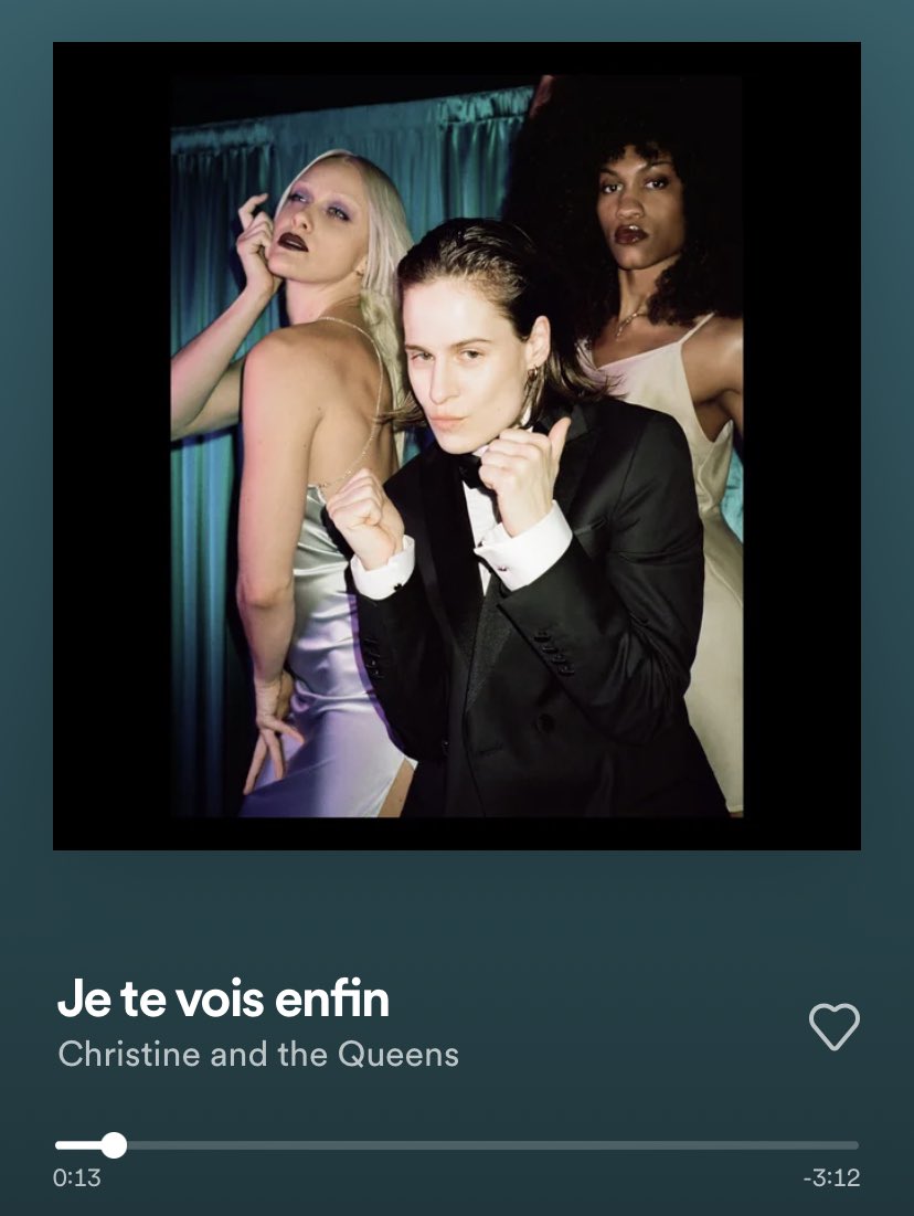 Had this on endless repeat for days and no doubt butchering the French language with my attempts. <a href="/QueensChristine/">Christine and the Queens</a>