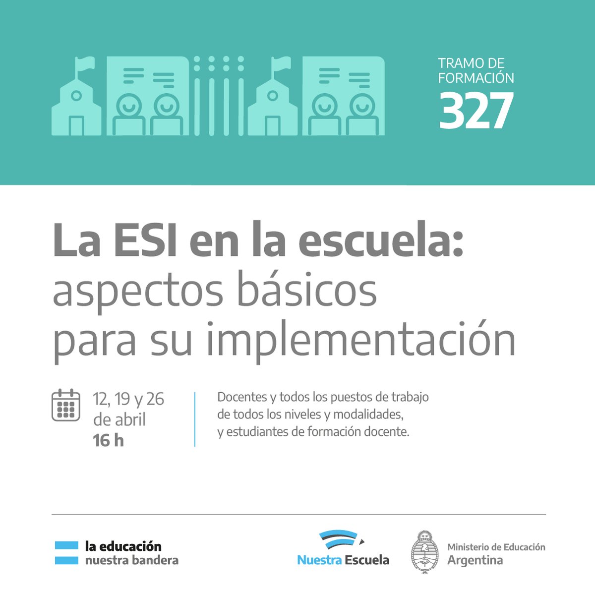 EducacionAR's tweet photo. ¡Últimos Tramos de Formación del período abril!

💻 Conocé las propuestas e inscribite en este enlace: https://t.co/DGUaBZ5QGf

Tenés tiempo de inscribirte hasta el inicio de la última jornada de cada tramo.
📩 infdtic@infd.edu.ar https://t.co/lJLEMKCZ8j