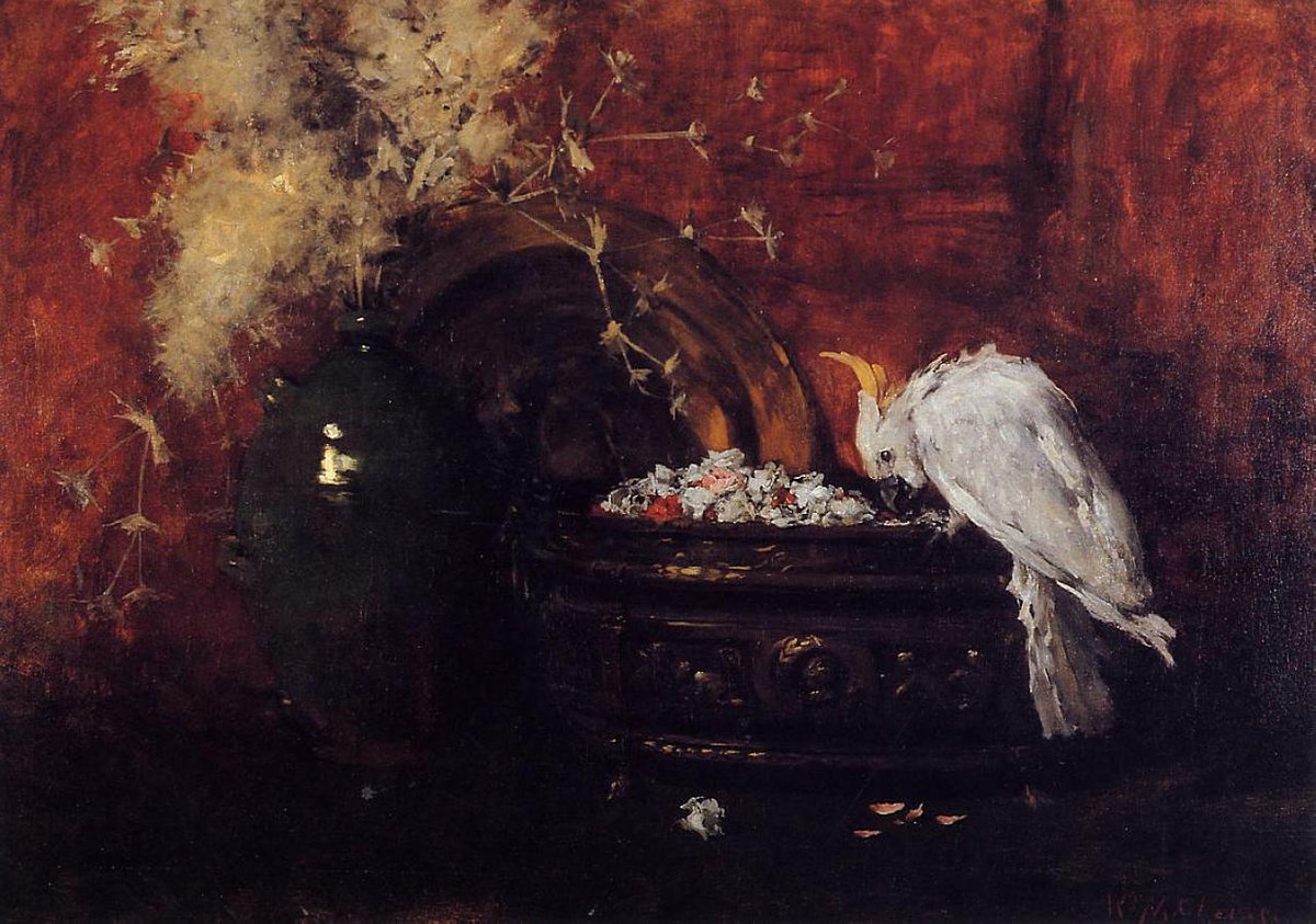 artistchase's tweet photo. Still Life with Cockatoo, 1881 #impressionism #merrittchase https://t.co/ZsRdBT23eL https://t.co/8Am6ei6eC6