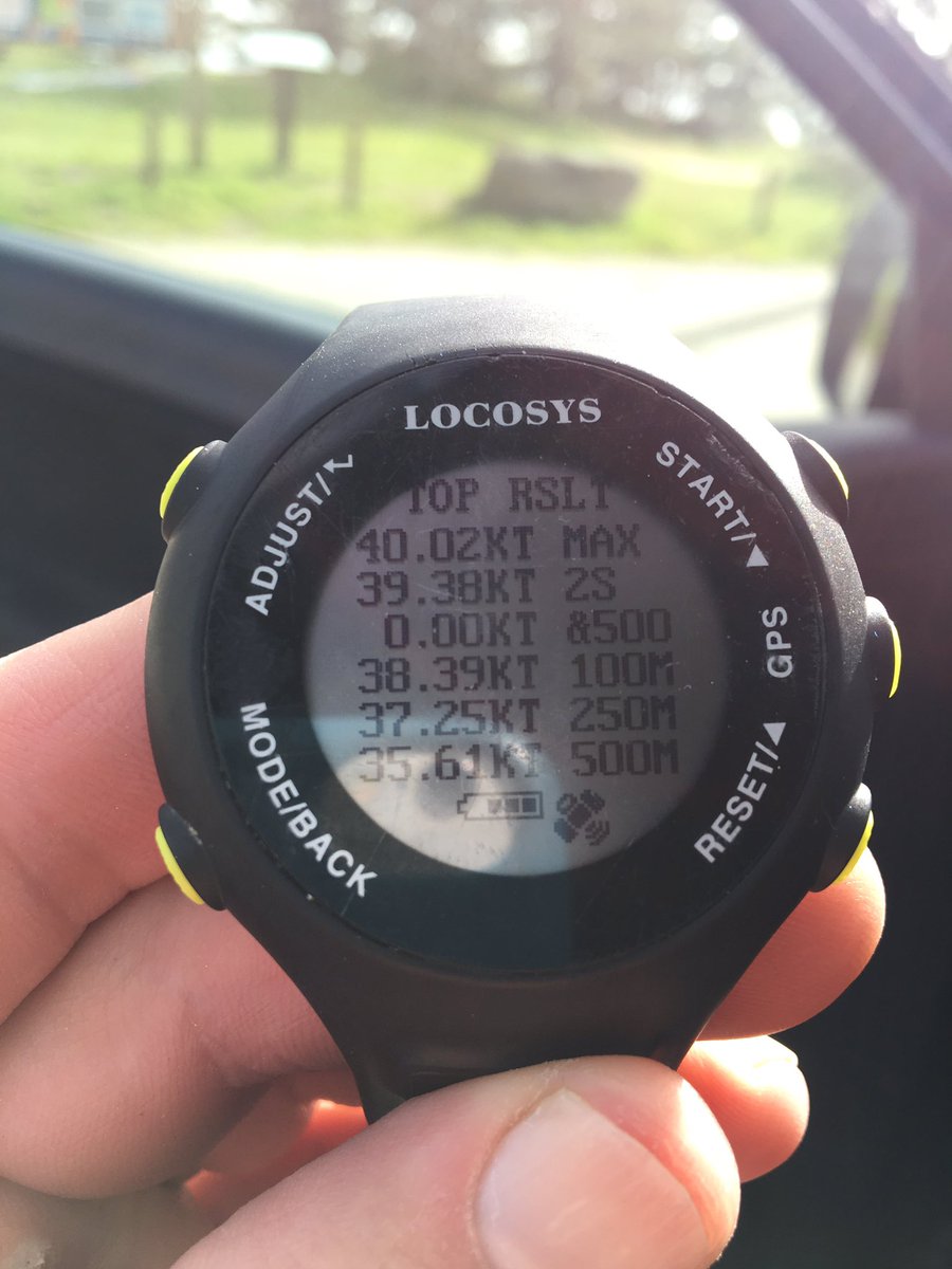 Barre des 40 passée de peu aujourd’hui dans la tempête à Pontmahe #windsurf #speed