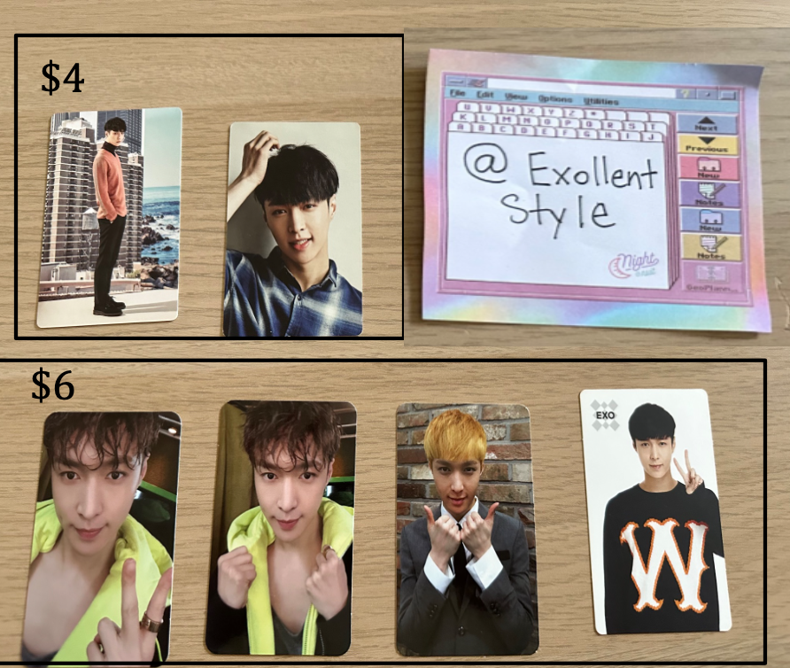 ExollentStyle's tweet photo. WTS Official EXO Xiumin, Lay, Suho PCs https://t.co/W3kqCOrME5