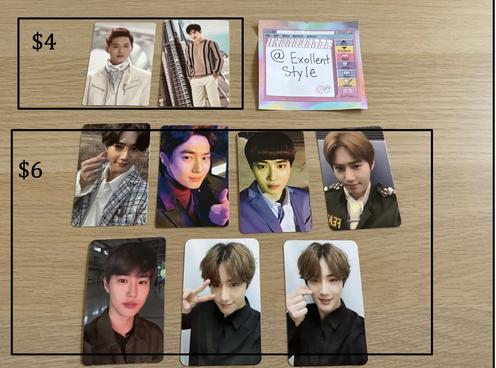 ExollentStyle's tweet photo. WTS Official EXO Xiumin, Lay, Suho PCs https://t.co/W3kqCOrME5