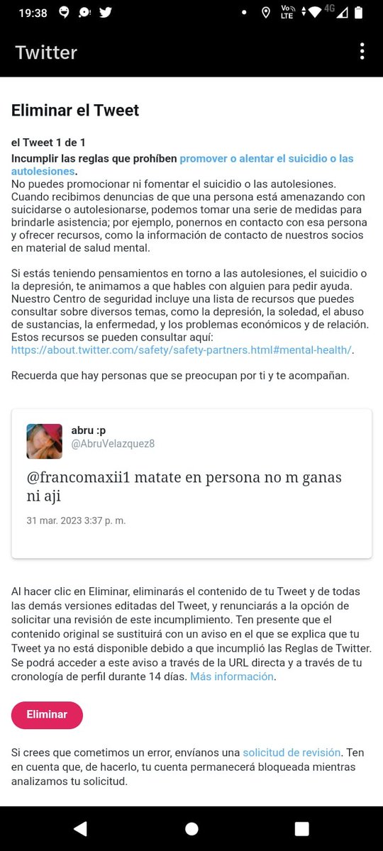 NI CONTESTARME EL TW PUEDE