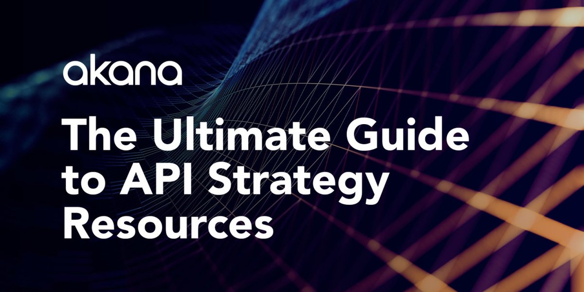 AkanaAPI's tweet image. What does it take to be successful with your API strategy? Find out >> ter.li/rj64i5
#apistrategy