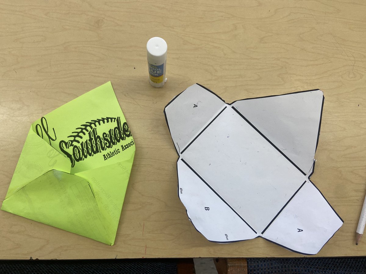 JSalzmann2's tweet photo. Keeping with our mission to repurpose everyday materials and reduce waste, @GreenMachines4 learned how to make our own envelopes for 🖍️, reusing paper from our school’s #recycling ♻️ bin. #creativepackaging #EdCorp @RWScholars @EdCorps @PghPhillipsK5 https://t.co/gv0tYwav0j