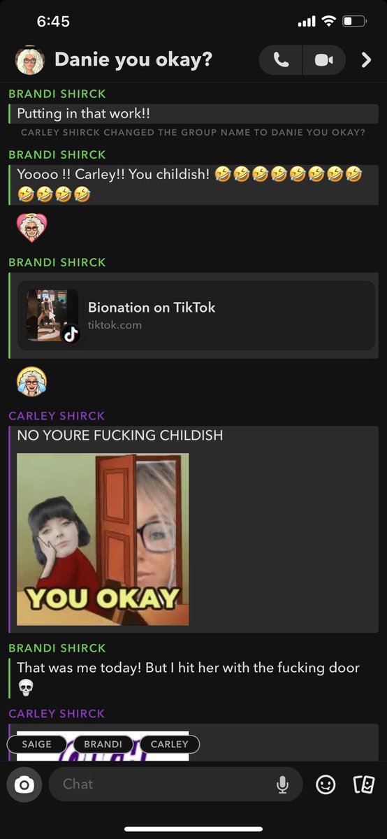 sickplnt's tweet photo. Basically gave myself a concussion today and the group chat from work is bullying me 😭 they named the gc “Danie you okay?” https://t.co/Mpqgl7WTqo