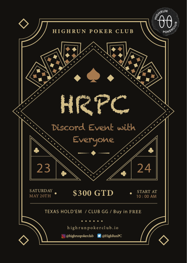 Poker Freeroll open to everyone😉Join the Discord and check the conditions! 
Date: MAY 20th 
Prize: $300 (eth) 
Who: Discord Meets the conditions  

HRPC Discord:👉discord.gg/7ByHcYcBDr 

#Poker #NFT #NFTGiveaways #PokerNFT #NFTCommunity #Freeroll #giveaway #ポーカー #포커