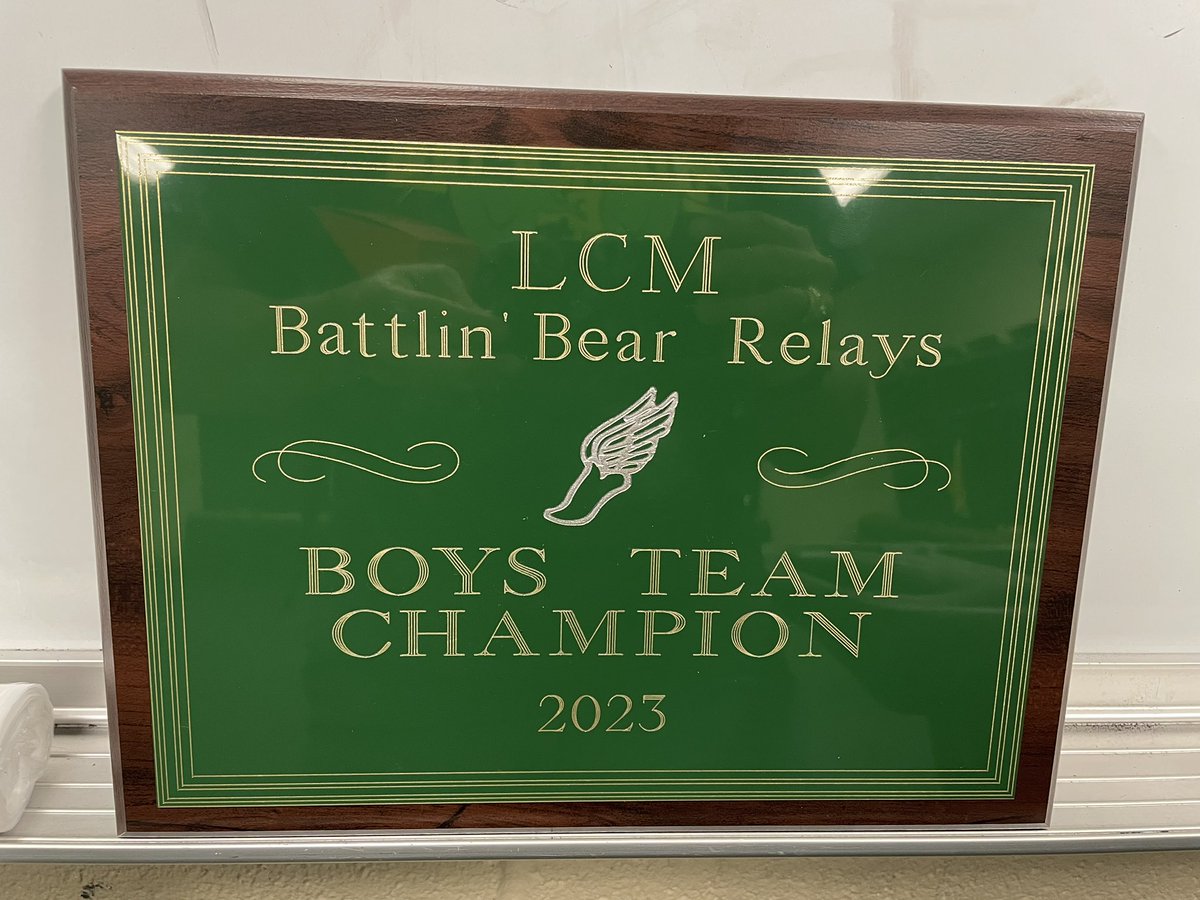East Chambers Boys take 1st at the LCM Battlin’ Bear Relays. We are just getting started!  #trackandfield #speed