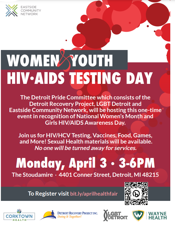 SemhacMichigan's tweet photo. WOMEN &amp; YOUTH TESTING DAY
MONDAY, APRIL 3, 2023
3P - 6P https://t.co/PHiXXCSgT6
