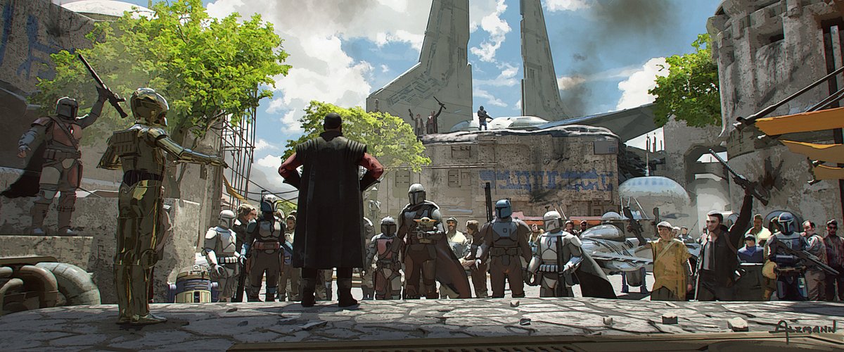 Concept art from Chapter 21 of #TheMandalorian. Art by Rene Garcia, <a href="/andreewallin/">Andrée Wallin</a>, <a href="/rchurchdesign/">Ryan Church</a>, and <a href="/CAlzmann/">Christian Alzmann</a>.

Start streaming now on <a href="/DisneyPlus/">Disney+</a>.