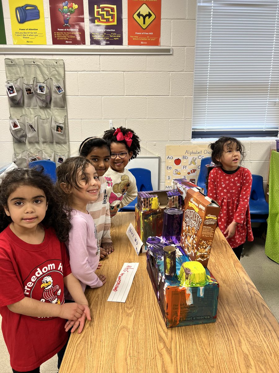 Today, we got to celebrate the hard work of our Pre-K friends on their building projects #FHHighlights