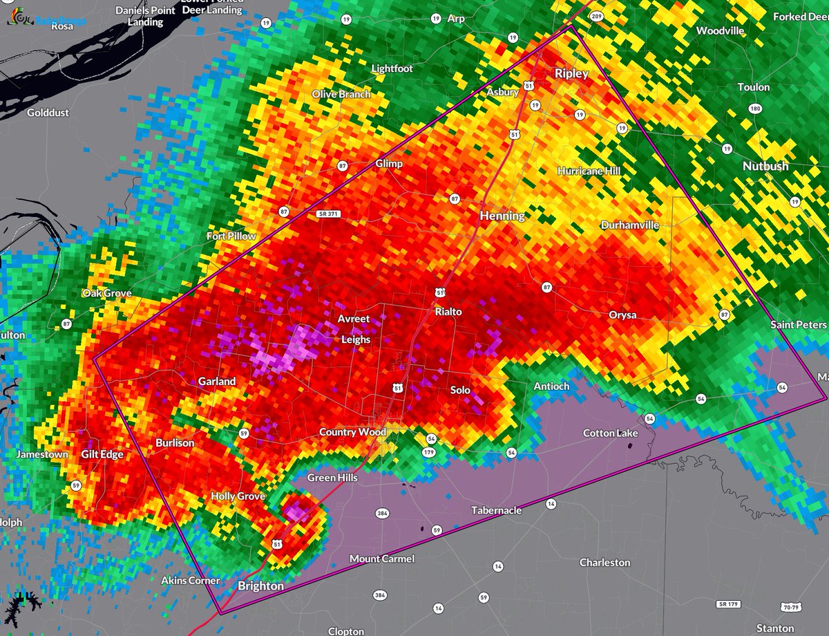 Ryan Hall, Y’all on Twitter "PDS Tornado Warning including Covington