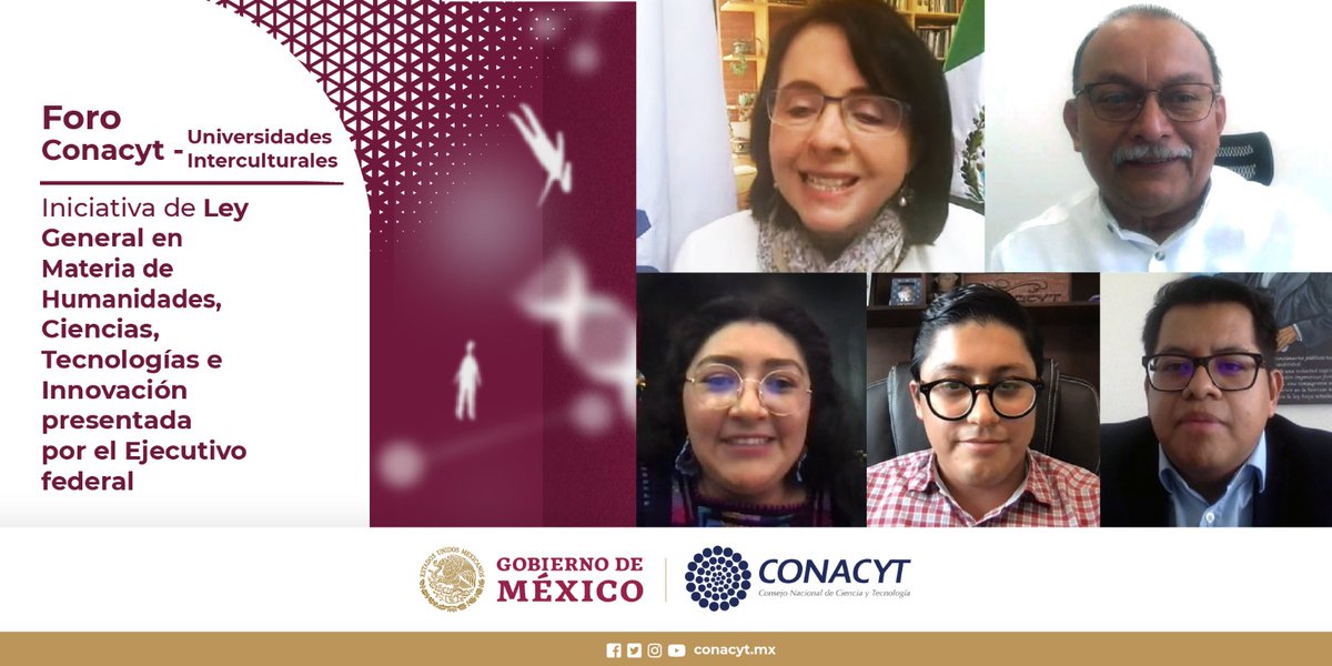 Secihti_Mx's tweet photo. Con el fin de alentar el diálogo transversal y de pluralidad epistémica con las comunidades académicas y estudiantiles, sobre la #IniciativaLeyHCTI, Conacyt realizó el #ForoConacytIES con el Sistema de Universidades Interculturales. ➡ https://t.co/OBQpHYAcnf https://t.co/0xcdpHNrSV