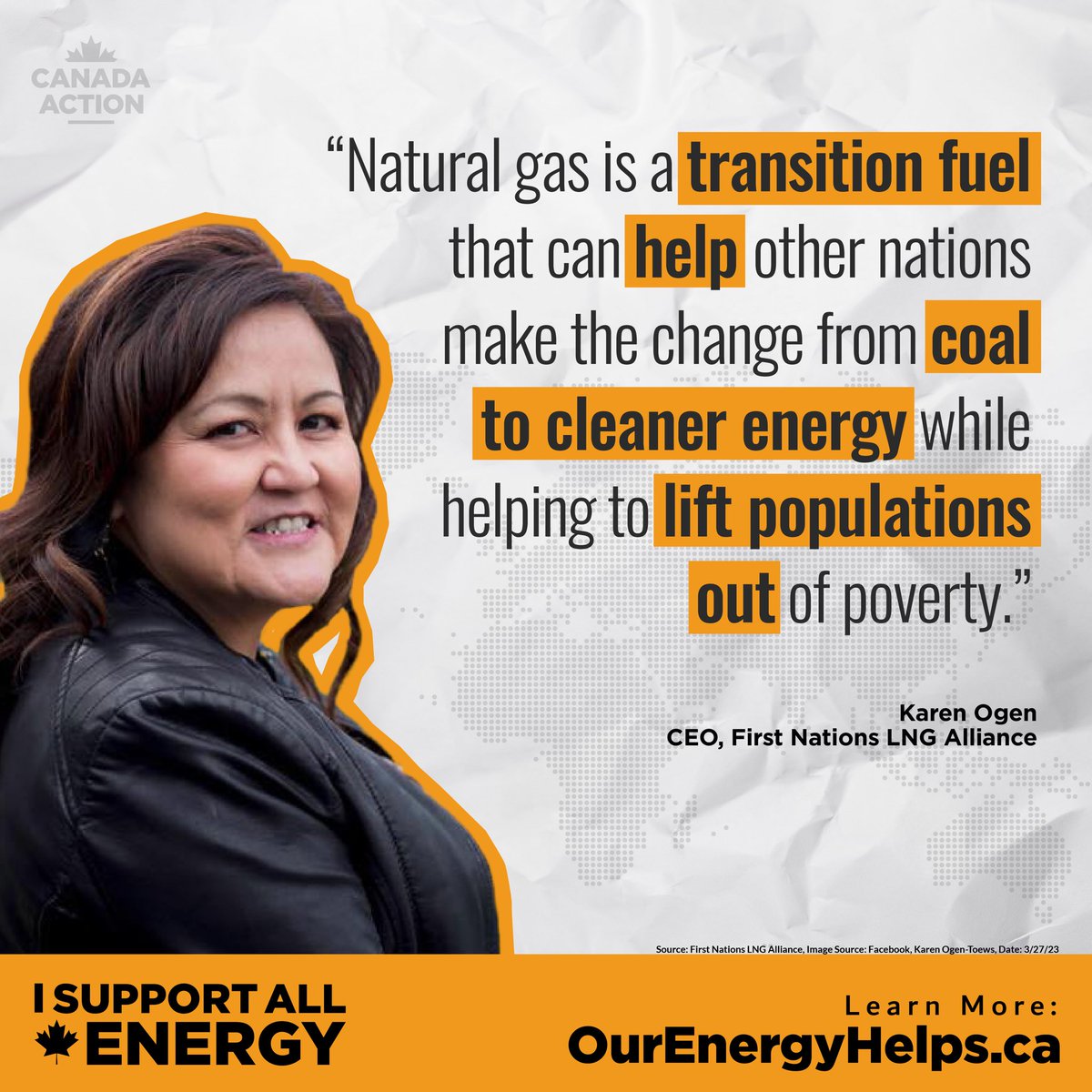CanadaAction's tweet photo. Canadian liquified natural gas is a big opportunity for us to lower global emissions and advance Indigenous economic reconciliation. #CdnNews #CdnEcon #CdnEnvironment https://t.co/cTSE1MNLGE