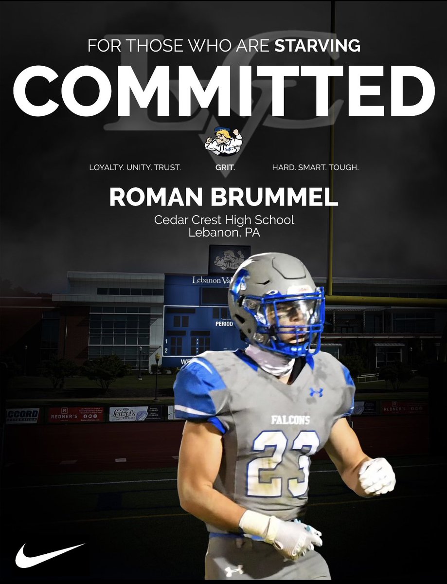 I’m extremely blessed to announce that I will be continuing my education and athletic career <a href="/LVCFootball/">LVC Football</a>. I’m thankful for my family and coaches for helping me get here. #starving @Falcons242 <a href="/CoachDrake31/">J.R. Drake</a> <a href="/jbeidler1/">Jack Beidler</a>