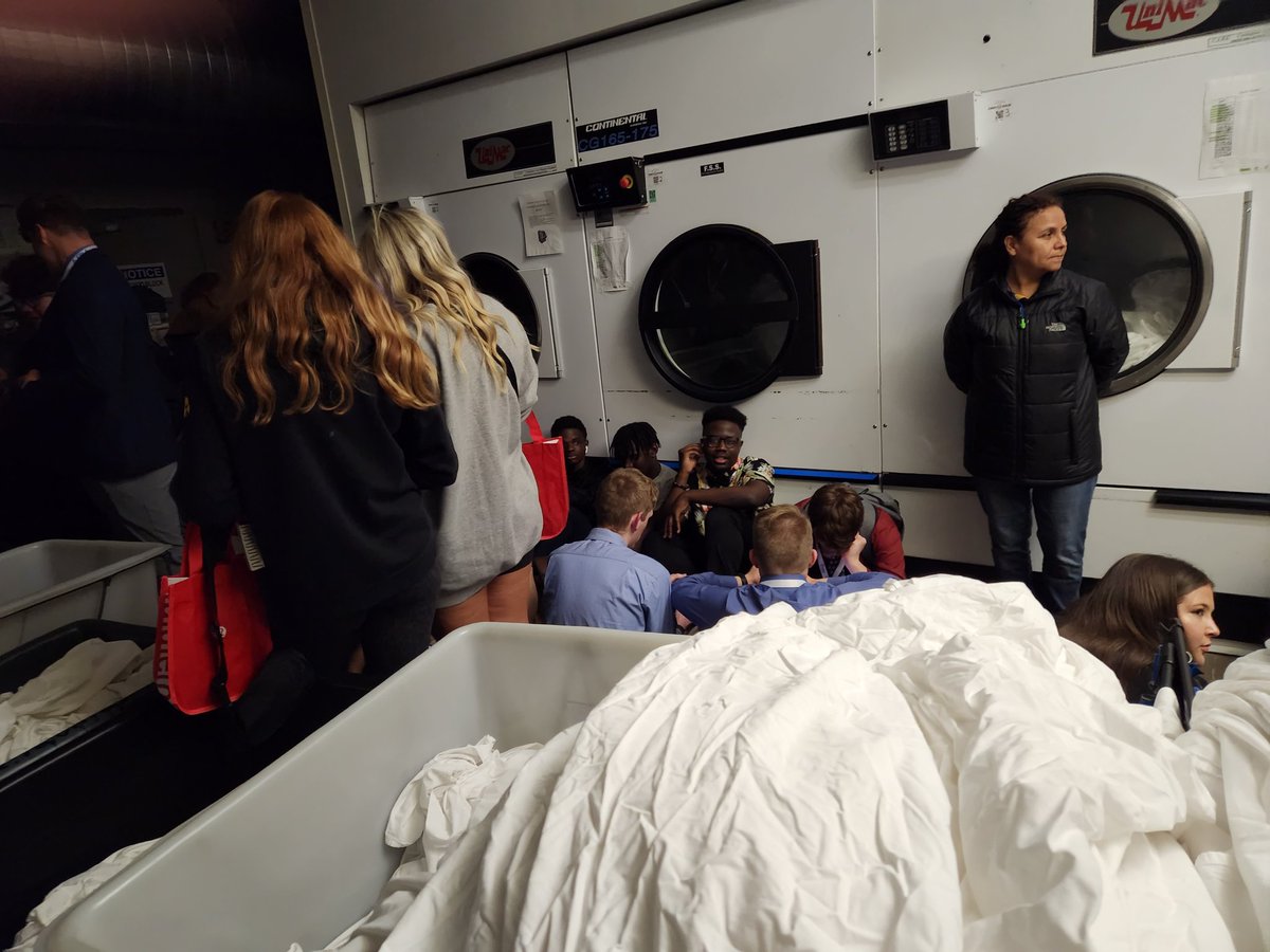 kkuhlers's tweet photo. Well that was an experience, very well prepared and handled with class! Handing out water, @Hyatt and #iaslc2023. #PrepPaysOff #ThinkAhead @AmyMiehe I was with 1/2 our students and another advisor friend @bechduff was with other 1/2. #ThankYou @kseuferer ALL safe & calm. https://t.co/0scQbEgB7C