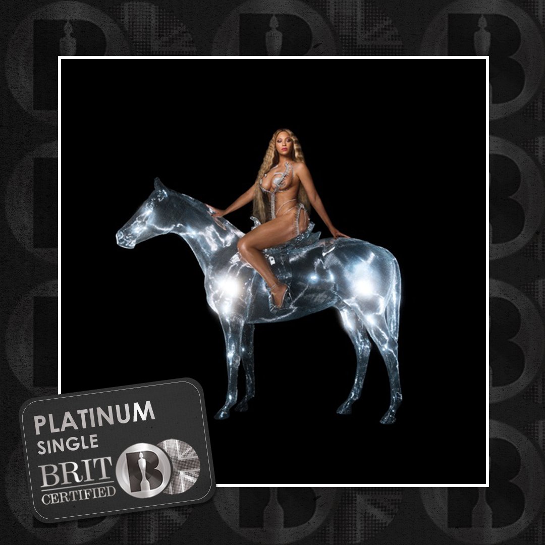 WORLDMUSICAWARD's tweet image. #Beyoncé's #CUFFIT has been #BRITcertified Platinum for 600,000 sales units in the UK!💪🏆💿🇬🇧👑💛
