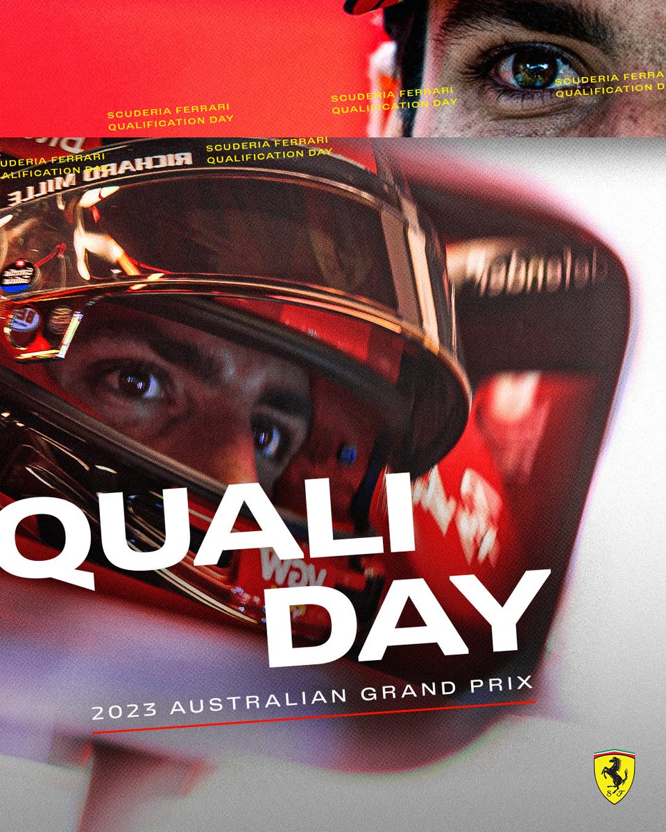 ScuderiaFerrari's tweet image. It’s Qualifying day, #Tifosi 👊

#AusGP 🇦🇺