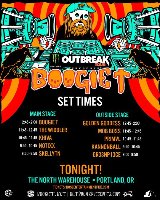 Set times for this weekend 😈