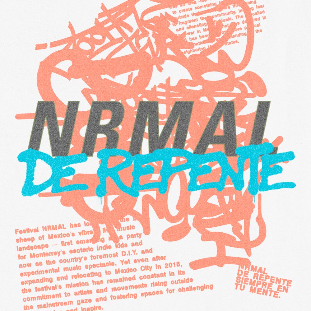 Nrmal's tweet photo. Iniciamos la playlist oficial de las noches #NRMAL De repente con puro Kode9 y J.Zunz en back2back 😈
https://t.co/BubsZpMcVg https://t.co/HiszCV8Tgj