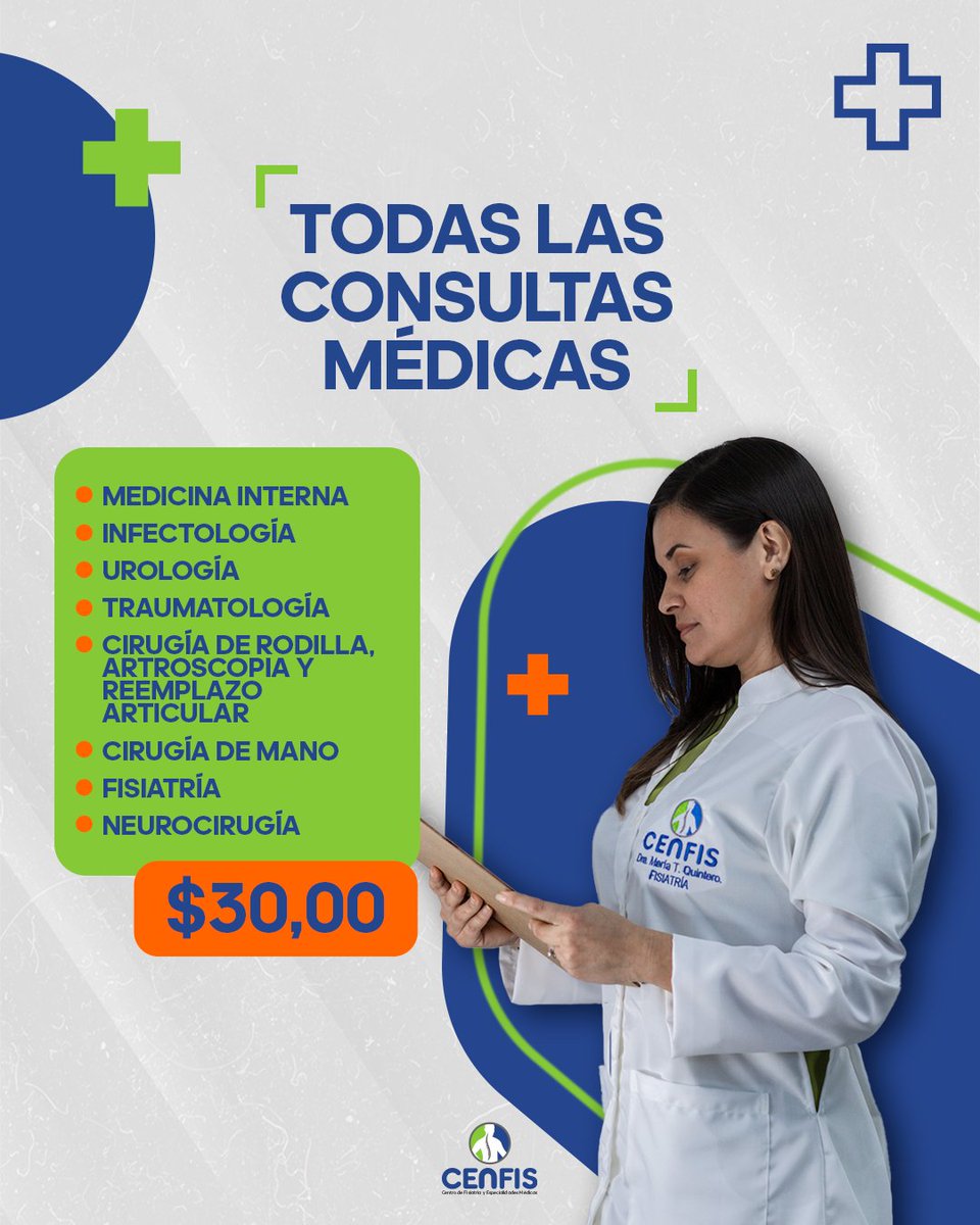CenfisV's tweet photo. Queremos que todos tengan acceso a un servicio médico de primera con la calidad humana que se merecen👨🏻‍⚕️

Nos enfocamos en ampliar las posibilidades para asegurar una vida llena de bienestar para ti 🙌🏻💚

Para agendar tu cita, contáctanos ⬇️

📲+58 424-2678998 https://t.co/KTEGrK9Oh9