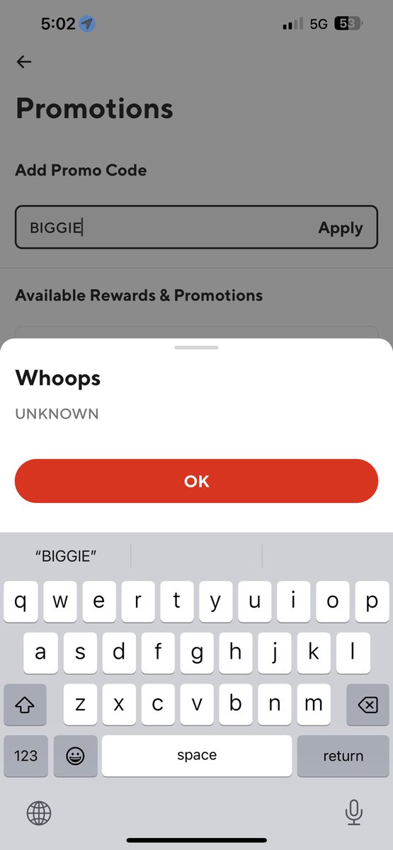 Krysma5's tweet photo. @Wendys Door dash code keeps saying error and in my time zone it is time. I tried for over an hour This is so unfair I use door dash all the time Wendy’s seems to be an issue in this one I am so sad was looking forward to a good dinner to start my daughters birthday weekend. https://t.co/N3ZGMBBHJJ