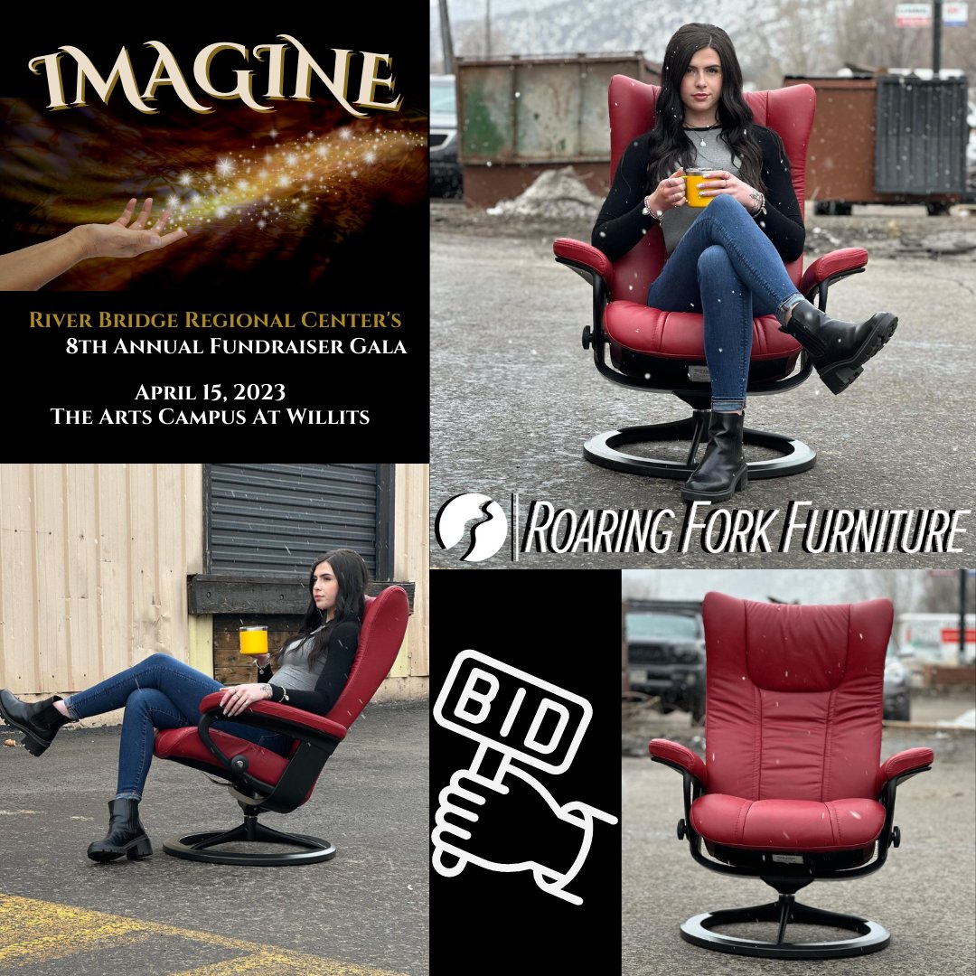 RiverBridgeRC's tweet image. Here's a sneak peak at one of our LIVE AUCTION items at this year's "Imagine" Gala! Thank you Roaring Fork Furniture for donating this very beautiful and comfortable #stressless #ekornes #wingchair! IMAGINE what your bid will be and get your tickets today! imagine-8.eventbrite.com