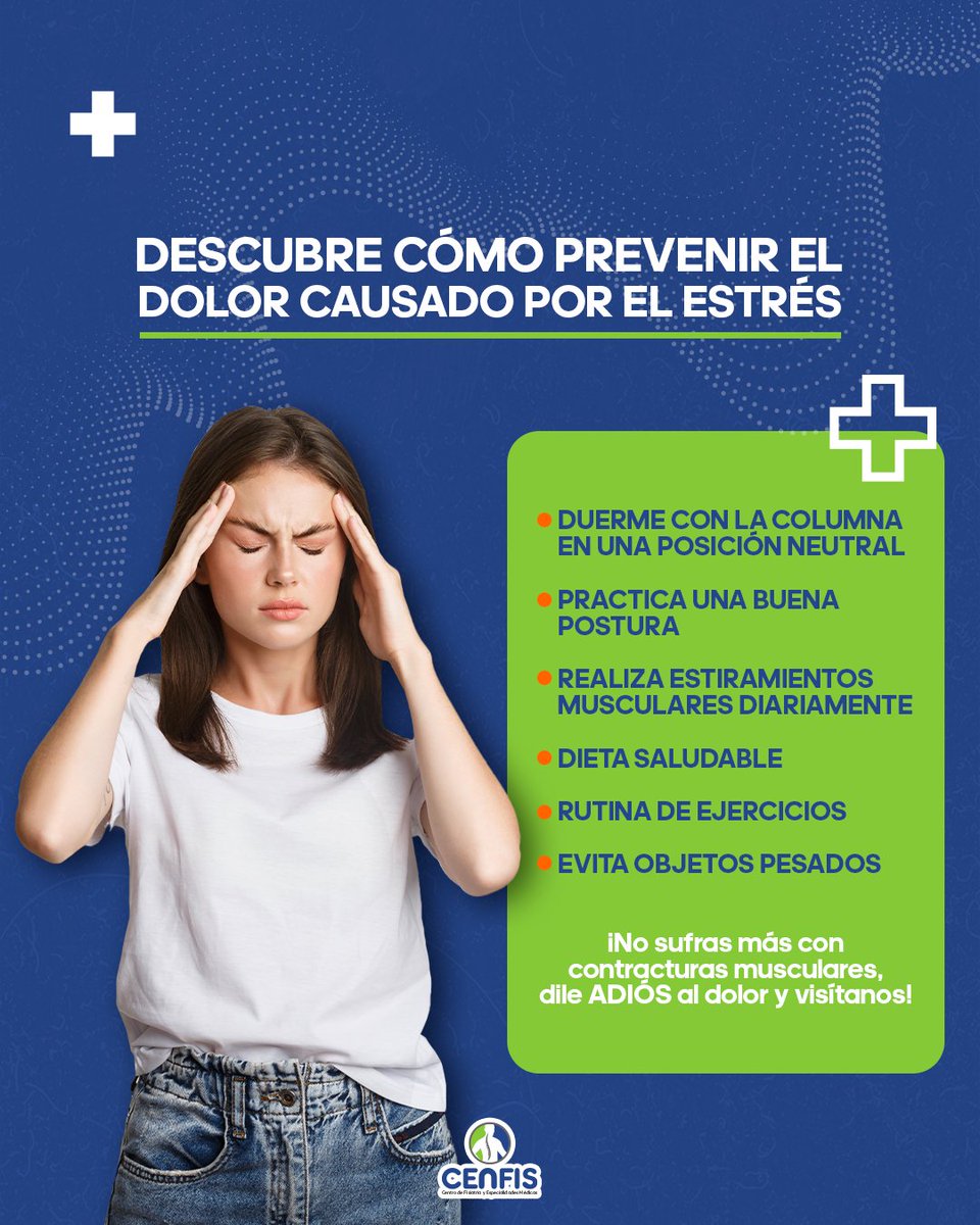 CenfisV's tweet photo. ¡LIBERA LA TENSIÓN Y EL DOLOR DE ESPALDA! 🤕

Ven a @cenfis_ve y deja que nuestros profesionales te ayuden a aliviar la tensión y el dolor.

¿Cuántos se sienten identificados? 🤔⬇️ 

#CENFISVE #elrosal #caracas https://t.co/UhnaylemTj