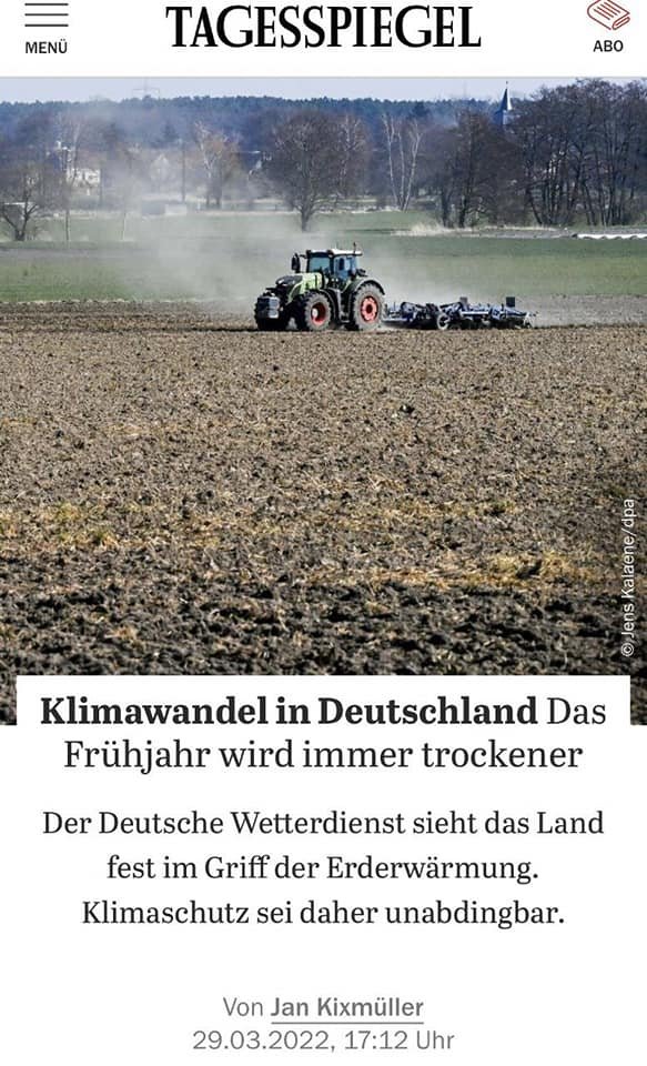 Eddie_1412's tweet photo. 2022: Klimawandel sorgt für Dürre im Frühjahr

2023: Klimawandel sorgt für zu viel Regen im Frühjahr https://t.co/91mHugEwEM