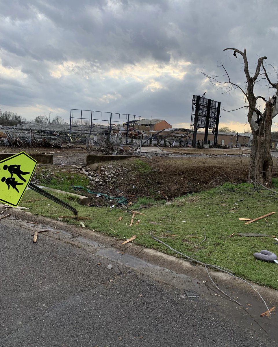 LukeMatheson's tweet photo. Just spoke with my buddy Tyler Paschal in Wynne to check on him. Wynne High School has been destroyed. He sent me these photos of the damage. @ryanvaughan @KATVToddYak @NWSLittleRock @NWSMemphis #arwx https://t.co/VCLKgjNYAY