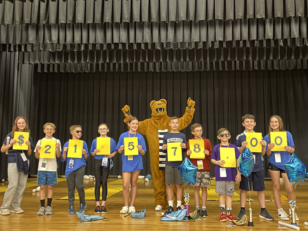 This year CVIS held a “mini” mini-thon for the Four Diamonds and still raised $21,587.00 For The Kids. Amazing students and a caring community. #cvis17350